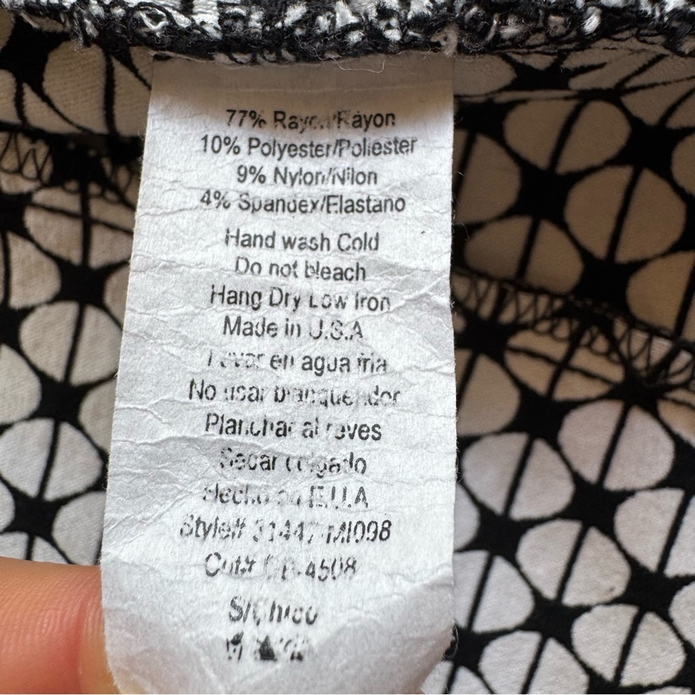 2Bella Black and White Spring Jacket Size S - Picture 12 of 12